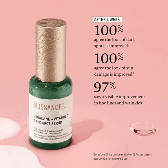 BIOSSANCE Squalane + Vitamin C Dark Spot Serum NIB 30 ml - Picture 1 of 6